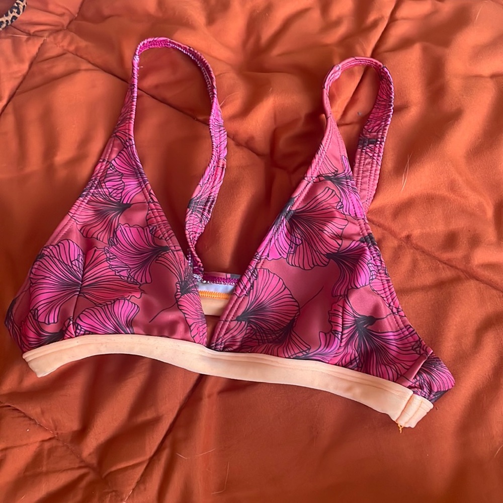 pink bikini top